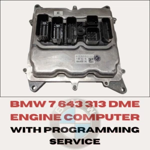 BMW DME ECU Engine Computer Refurbished Programmed MEVD17.2.4 7643313 7 643 313 - Picture 1 of 4