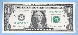 September 5, 1998 Birthday Note $1 One Dollar Bill E 95199800 A (9 - 5 - 1998__) - Picture 1 of 2