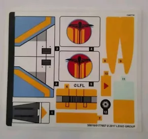 Phantom 75107 Neu Original Unbenutzt Stickerbögen aus Lego Star Wars Motiv - Bild 1 von 1