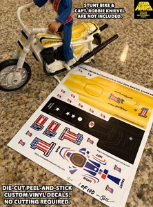 EVEL KNIEVEL 1975 CUSTOM LIMITED DIE-CUT DECAL PEEL-AND-STICK SET, VERSION 3 - Bild 1 von 17