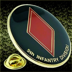 5th Infantry 1 inch Lapel Pin - Picture 1 of 1