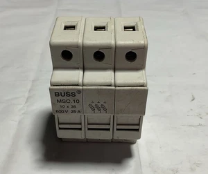 BUSS B24214 MODULAR FUSEHOLDER MSC. 10 3 POLE 600V 25A - Picture 1 of 6