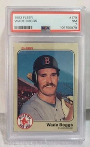 1983 Fleer #179 Wade Boggs PSA 7 HOF  - Picture 1 of 2