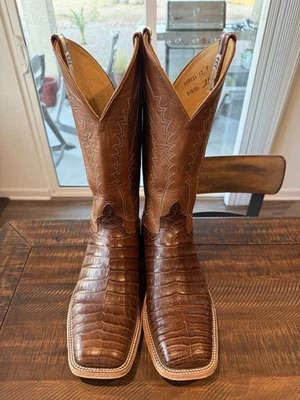 Botas Caiman Belly Anderson Bean Talla 12 D Usadas Una Vez Hechas a Mano 🇺🇸 Foto 1 de 4