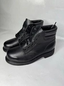 Bates Stiefel Damen 7,5 schwarz Leder Stahlkappe Durashocks widerstandsfähige Kampfschuhe - Bild 1 von 9