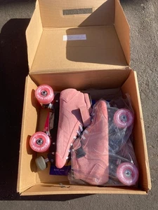 Bont Skates Prostar Bubblegum Pink Suede Professional Size 6.5 Led Wheels - Picture 1 of 11