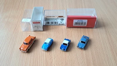 NSU Sport Prinz, Lloyd Alexander TS, Goggomobil Coupe, Ford Taunus 17M, H0 - Bild 1 von 3