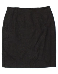 BENETTON Womens Pencil Skirt IT 42 Medium W28 Grey Wool AJ11 - Picture 1 of 3