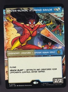 Spider-Woman, Stunning Savior Borderless Regular SPM 230 Marvel's Spider-Man MTG - Picture 1 of 2