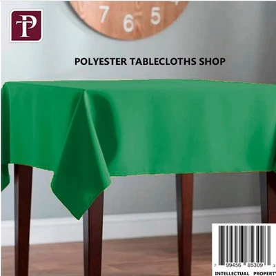 58x58 inch Tablecloths Square Polyster Table cloth Handcrafted Washable Square - Image 1 of 4