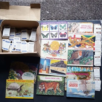 BROOKE BOND TEA PG TIPS TRADE CARDS COMPLETE SETS ALBUMS FULL JOB LOT FISH SPORT - Image 1 of 4