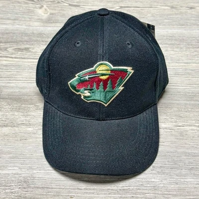 Gorra Minnesota Wild Hat negra gemelos Enterprise NHL talla única ajustable hockey Foto 1 de 4