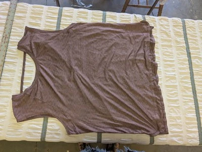 Camiseta sin mangas de entrenamiento de yoga para mujer talla XL gris púrpura Foto 1 de 3