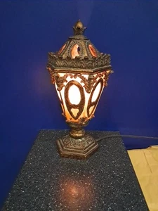 Vintage TURKISH Style Resin Brass Colored Lamp With Long Cord - Picture 1 of 8