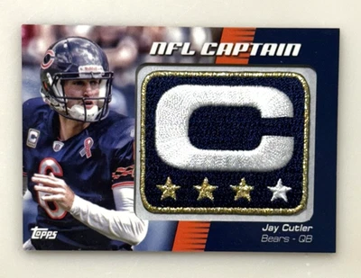2012 Topps #NCP-JC Jay Cutler NFL Captain Patch Bears Foto 1 de 2