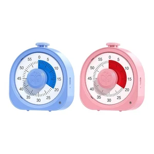 60 Minutes Visual Timer Time Management Silent Countdown Clock Analog Cooking - Picture 1 of 15