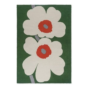 NEW Marimekko Unikko 60th Anniversary Rug Green 200x140cm - Picture 1 of 2