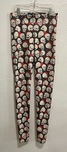 BlackMilk Black Skull Leggings Size M - Picture 1 of 2