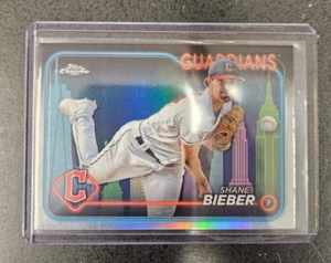 2024 Topps Cromo Fanáticos del Béisbol Exclusivo Gran Manzana Shane Bieber - Imagen 1 de 1