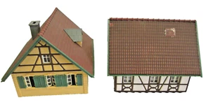 Echelle HO - Ensemble de 2 jolies MAISONS A COLOMBAGES - Imagen 1 de 4