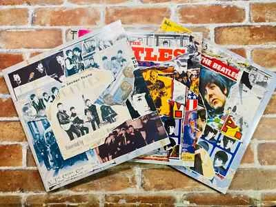 THE BEATLES ANTHOLOGY 1 2 3 Vinyl Record UK version 3LP Near Mint P - Image 1 of 4