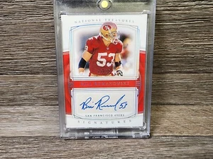2019 Panini National Treasures Signatures Holo Silver /25 Bill Romanowski Auto - Bild 1 von 6