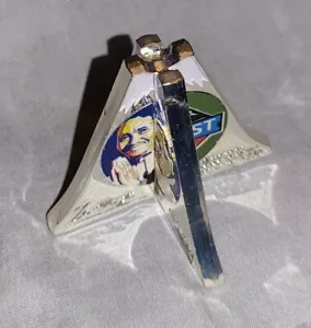Moneta Argento 3D Monte Everest Scultura Sconosciuta Autografo Asiatica Vecchia Arte Statuetta - Foto 1 di 22