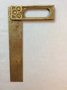 Gebrauchter Vintage Stahl & Gusseisen Vierkant 4 x 7 Zoll - Bild 1 von 4