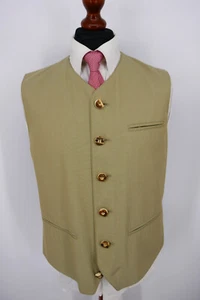 Julius Lang Trachten Weste Gilet Gr.50 Baumwolle Polyamid Khaki Oktoberfest NEU - Bild 1 von 10