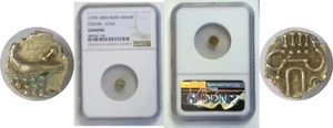 (1795-1850) India-Princely States Cochin Gold Fanam KM# 10 NGC Genuine - Picture 1 of 3