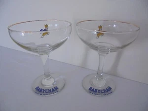 2 x VINTAGE BABYCHAM GLASSES - Picture 1 of 5