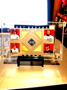 2001 UPPER DECK DIAMOND COLLECTION "QUAD BATS" PATTERSON/BELTRE/BRANYAMN/DUNN.#B - Picture 1 of 9