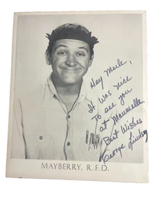 George Lindsey Foto signiert bekannt als "Goober" aus Mayberry - Bild 1 von 4