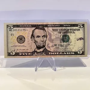 Low 640K Total Print Star Note $5 Dollar Bill Series 2013 * US Paper Currency - Picture 1 of 2