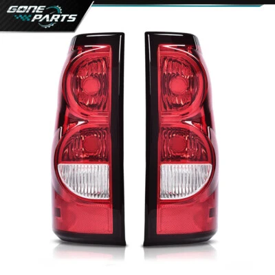 Pair Red Tail Lights Brake Lamps Fit For 03-06 Chevy Silverado 1500 2500 3500 HD Foto 1 de 4