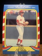 1987 Fleer Limited Edition John Franco Cincinnati Reds #14