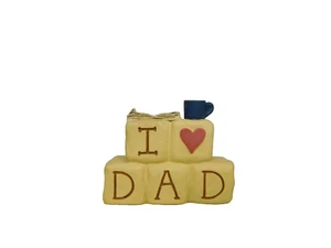 I Love Dad - Coffee cup and newspaper on top - New by Blossom Bucket #82379 - Picture 1 of 4