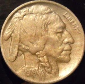 Bocina completa sin circular Buffalo Nickel Choice BU 1919-P - Imagen 1 de 2