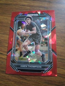 2023 Prizm Draft Picks Amen Thompson Red Ice Prizm