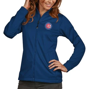 NWT Women's Chicago Cubs Antigua Royal Golf Full-Zip Jacket BLUE XL - Picture 1 of 1