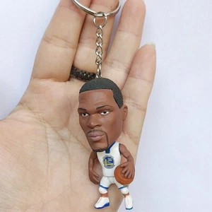 Mini Figure 3D Kevin Durant White Dubs Basketball Keychain Golden State Warriors - Picture 1 of 1