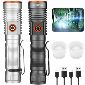 1200000LMS LED Flashlight Rechargeable Tactical Super Bright Magnetic Torch Lamp - Picture 1 of 14