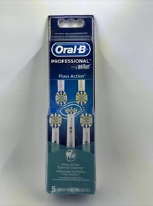 Oral-b Flossaction Replacement Brush Heads 5-pack- White Geniune - Picture 1 of 1