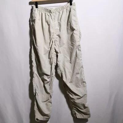 复古 Gramicci 裤子女式 XL 米色攀岩褶皱活动户外 90 年代尼龙 — 第 1/4 张图片