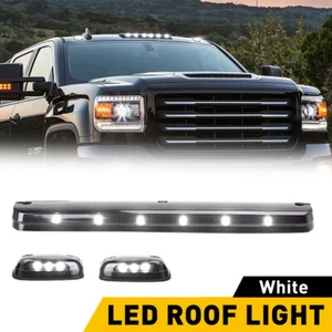 For 2007-21 GMC Sierra 2500HD 3500HD LED Cab Roof Marker Fog Running Lights 3pcs - Picture 1 of 16