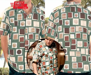 CAMICIA HAWAII Tony Soprano Bottone Vacanze estive 3D Taglia Stati Uniti Stampa Tutto Over - Foto 1 di 3