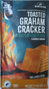 6 SACCHETTI BARISSIMO TOSTATO GRAHAM CRACKER CAFFÈ MACINATO SACCHETTO 11 OZ - Foto 1 di 5