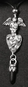 Engel Anhänger - Angel of Love (schwarzer Kristall) - Bild 1 von 2