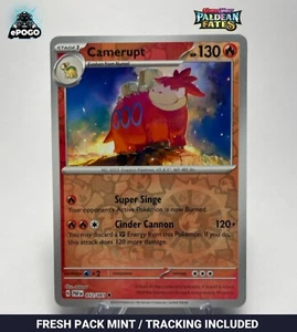 Camerupt 012/091 Holograma Inverso Pokemon TCG: Tarjeta Paldean Fates COMO NUEVA ENVIADA HOY - Imagen 1 de 2