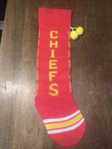 Kansas City Chiefs Christmas Stocking Cover